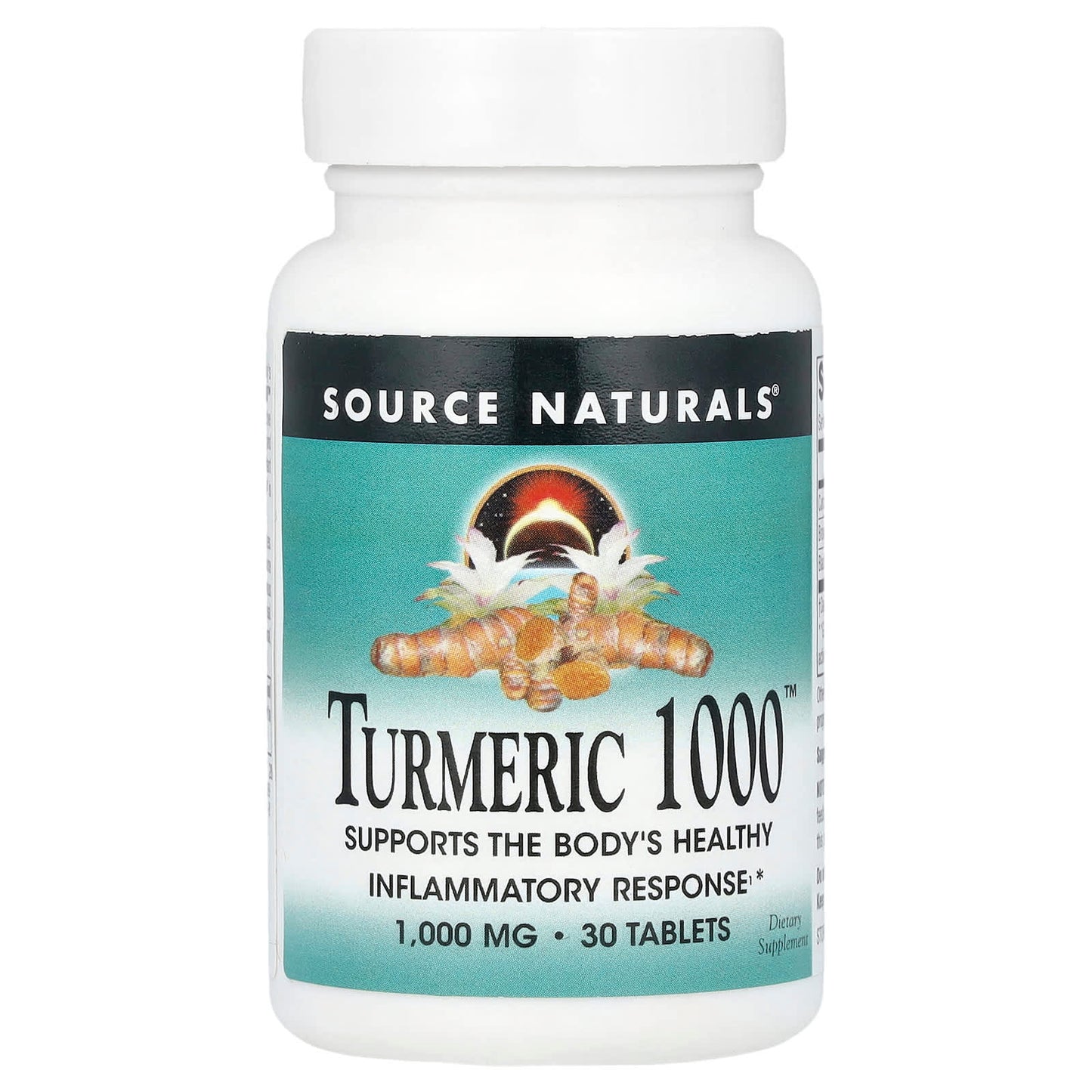 Source Naturals, Turmeric 1000™, 1,000 mg, 30 Tablets - Image 1