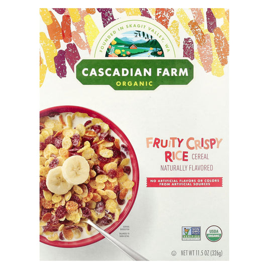 Cascadian Farm Organic Fruity Crispy Rice Cereal, 11.5 oz - Image 1