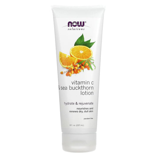 NOW Foods, Vitamin C & Sea Buckthorn Lotion, 8 fl oz (237 ml) - Image 1