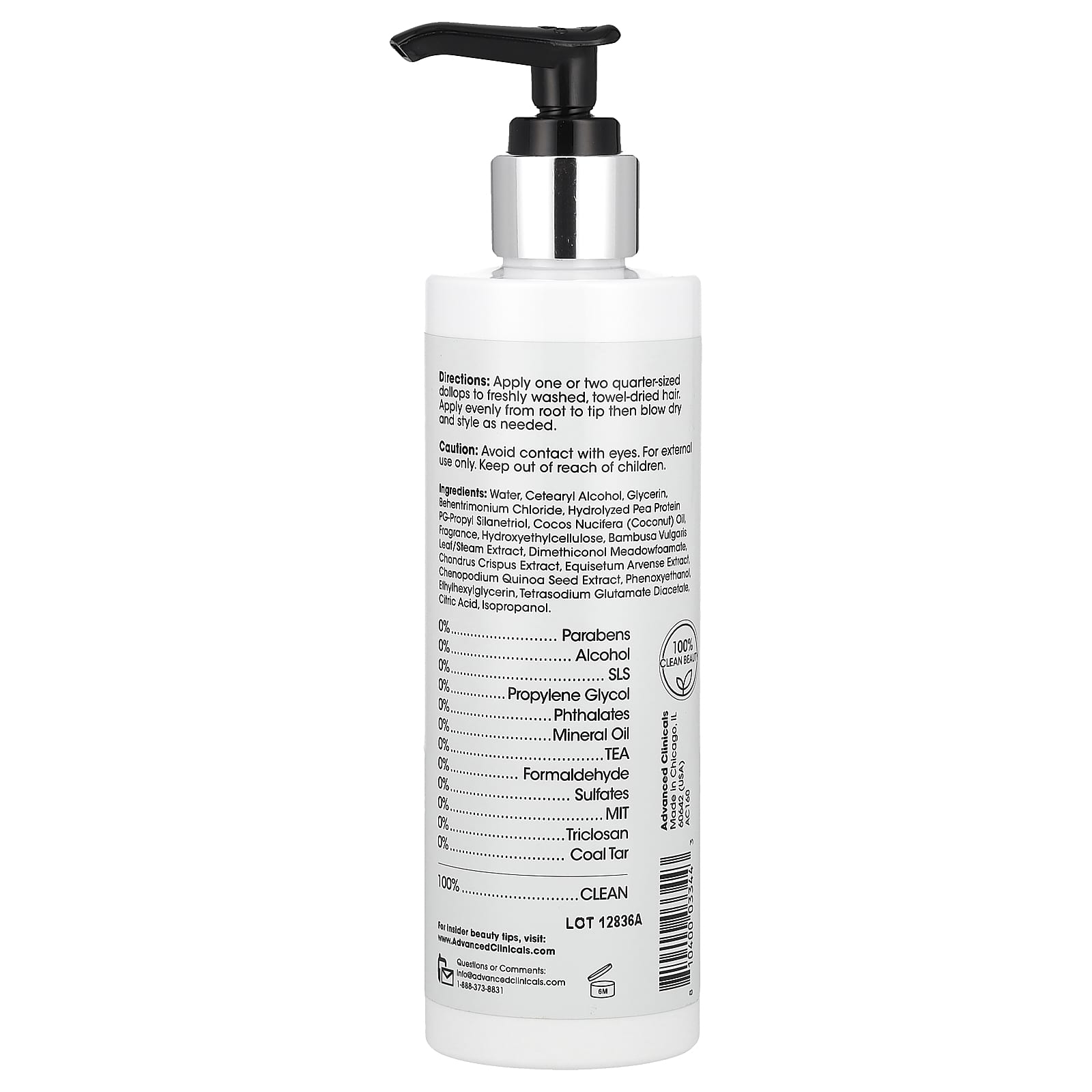 10-in-1 Frizz Control Heat Protectant Spray | Advanced Clinicals - Image 2