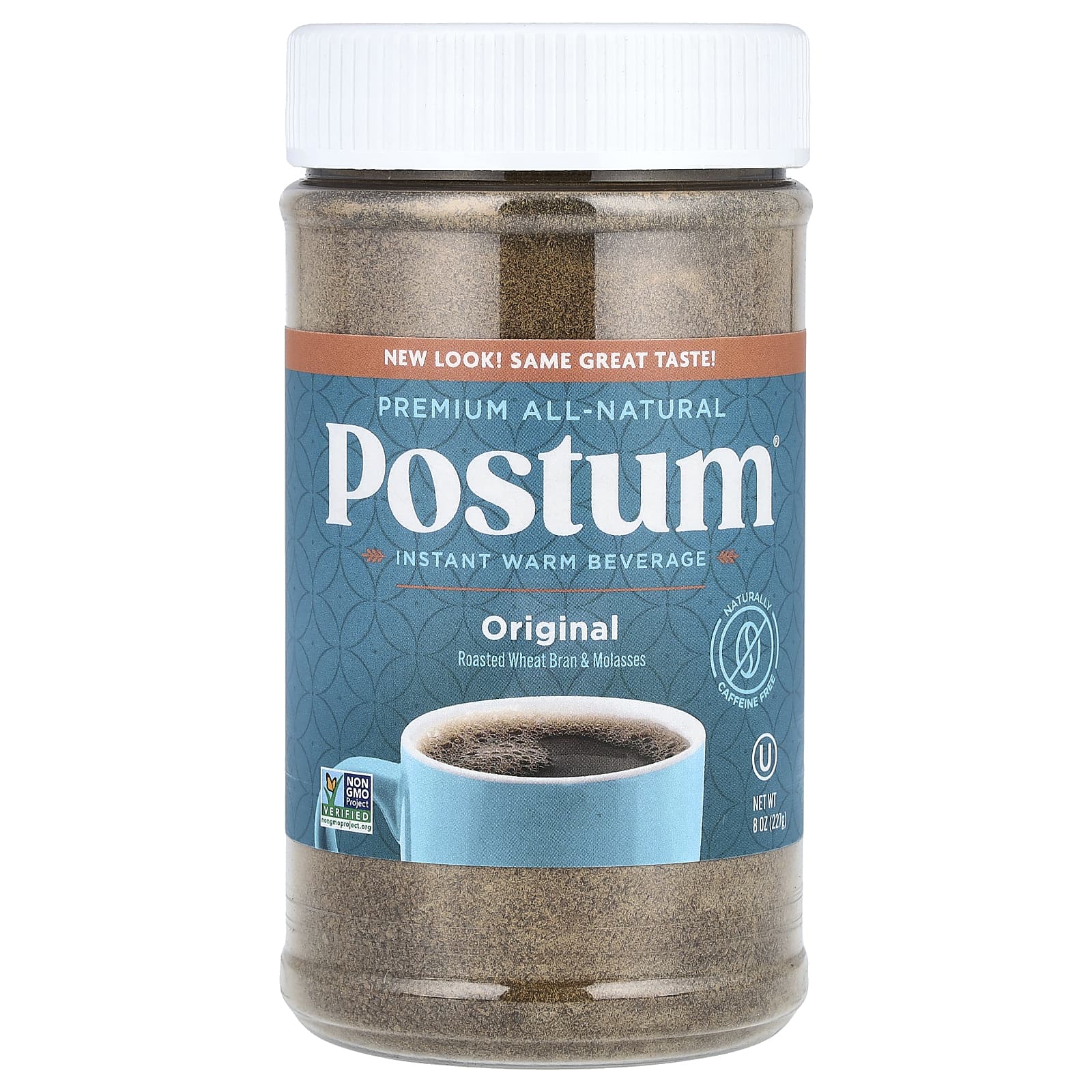 Postum, Instant Warm Beverage, Original, Caffeine Free, 8 oz (227 g) - Image 1