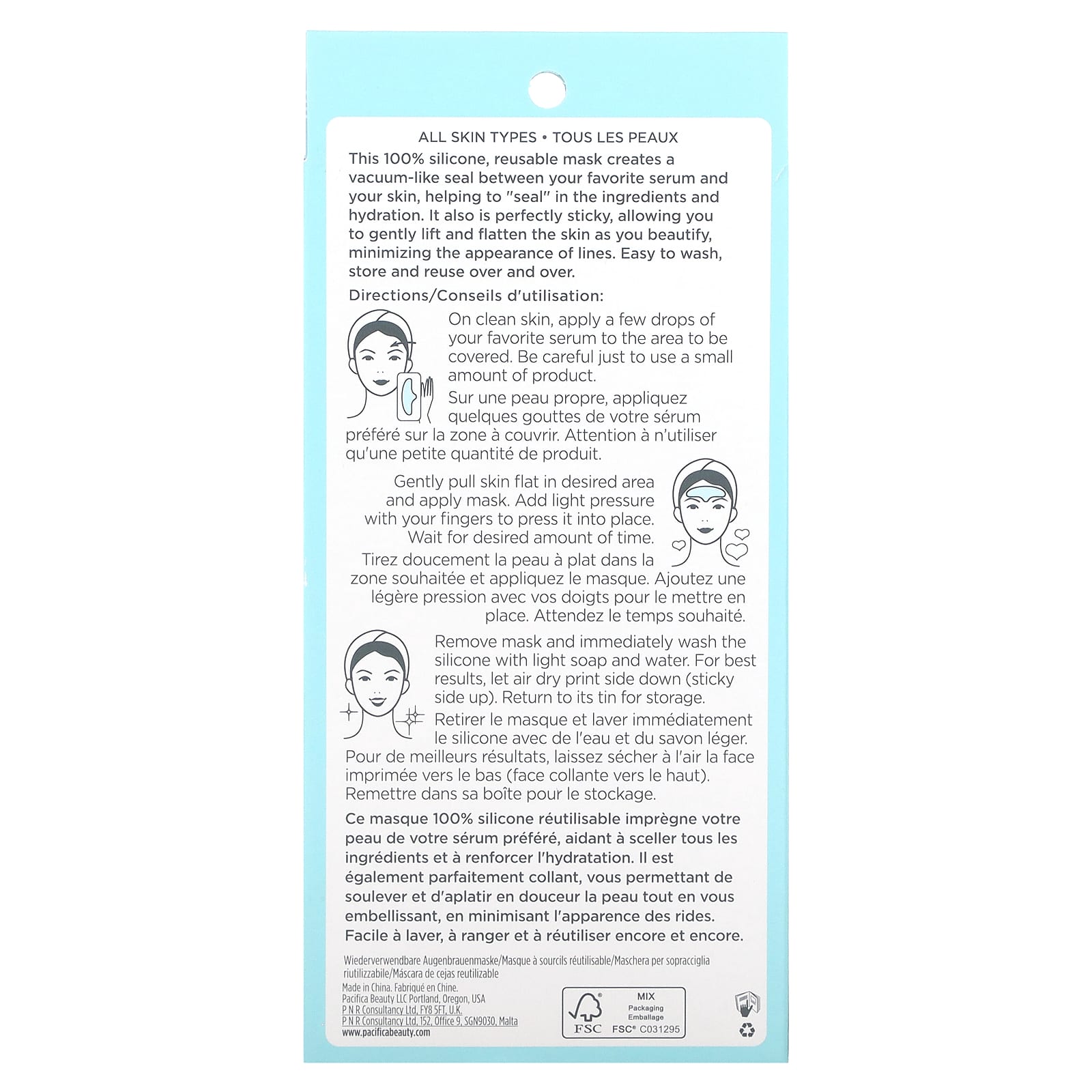 Pacifica, Reusable Brow Beauty Mask, 1 Mask - Image 2