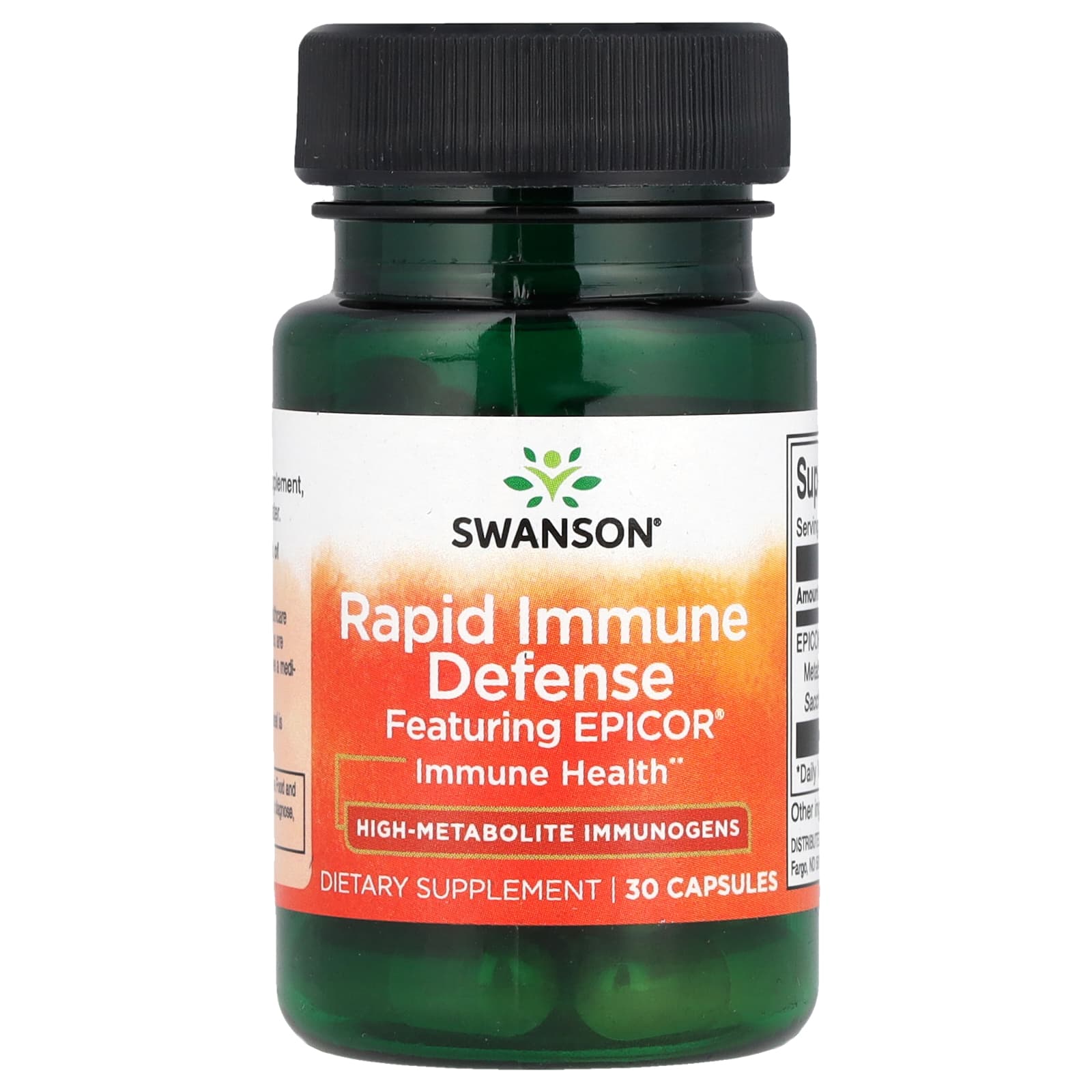 Swanson, Rapid Immune Defense, 30 Capsules (500 mg per Capsule) - Image 1