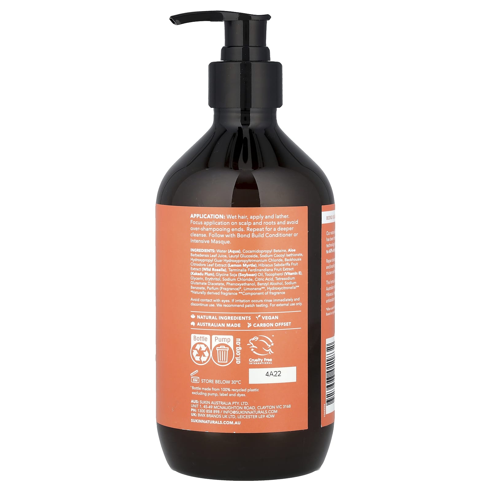 Sukin, Haircare, Bond Build, Repair Shampoo, 16.91 fl oz (500 ml) - Image 2