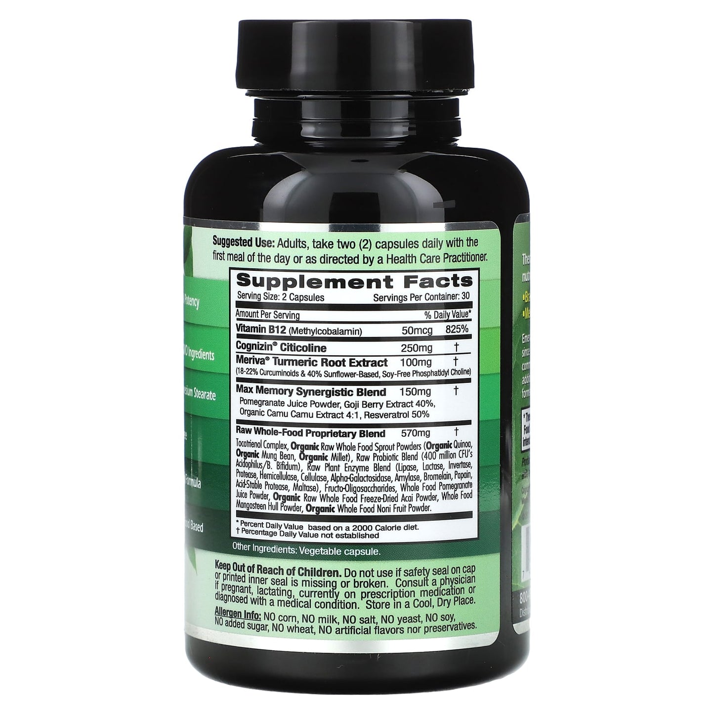 Emerald Labs Memory Health Brain Support Supplements - Image 2
