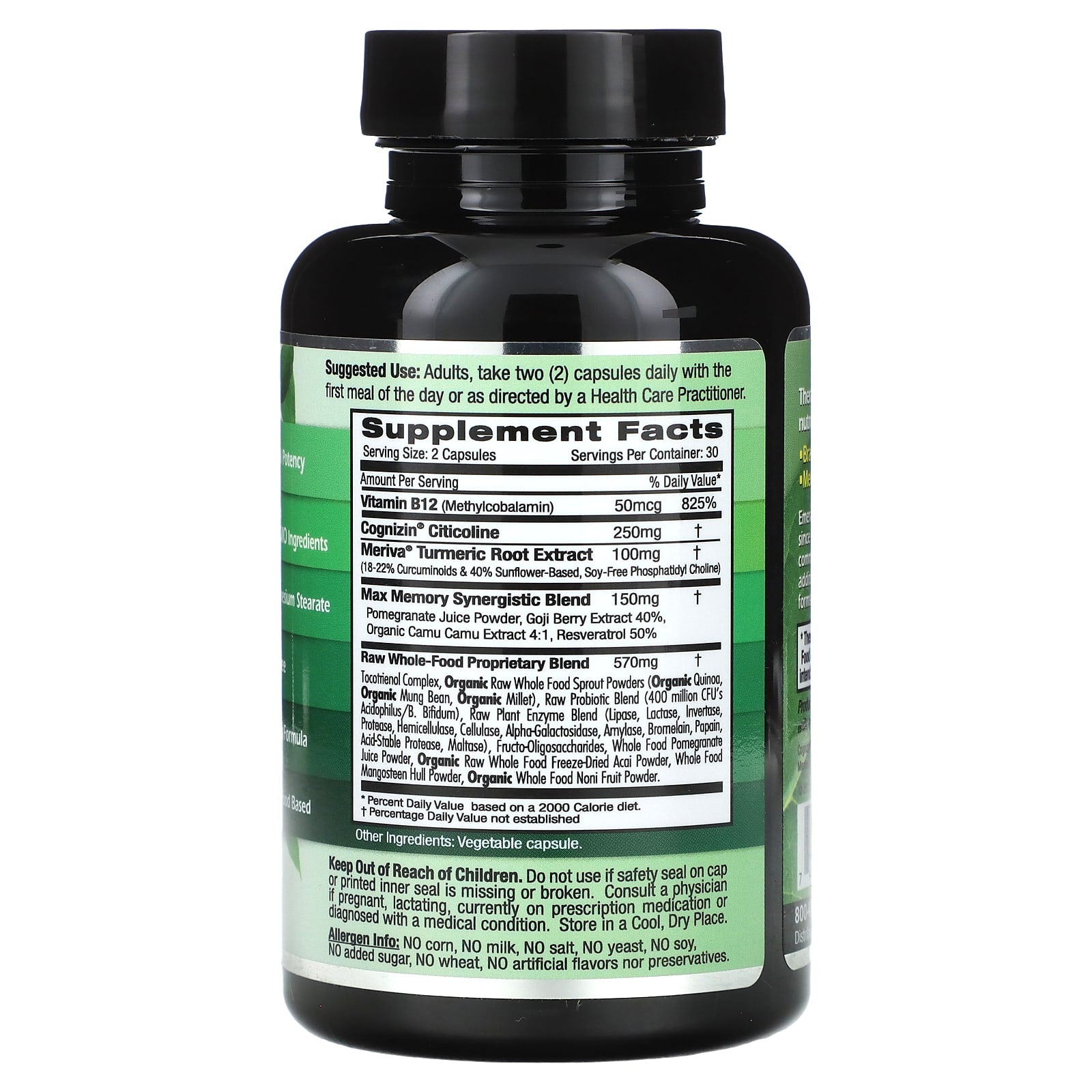 Emerald Labs Memory Health Brain Support Supplements - Image 2