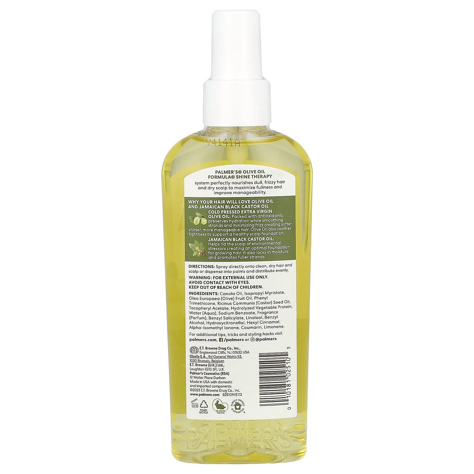 Palmer's, Olive Oil Formula® with Vitamin E, Conditioning Hair & Scalp Oil, Shine Therapy, 5.1 fl oz (150 ml) - Image 2