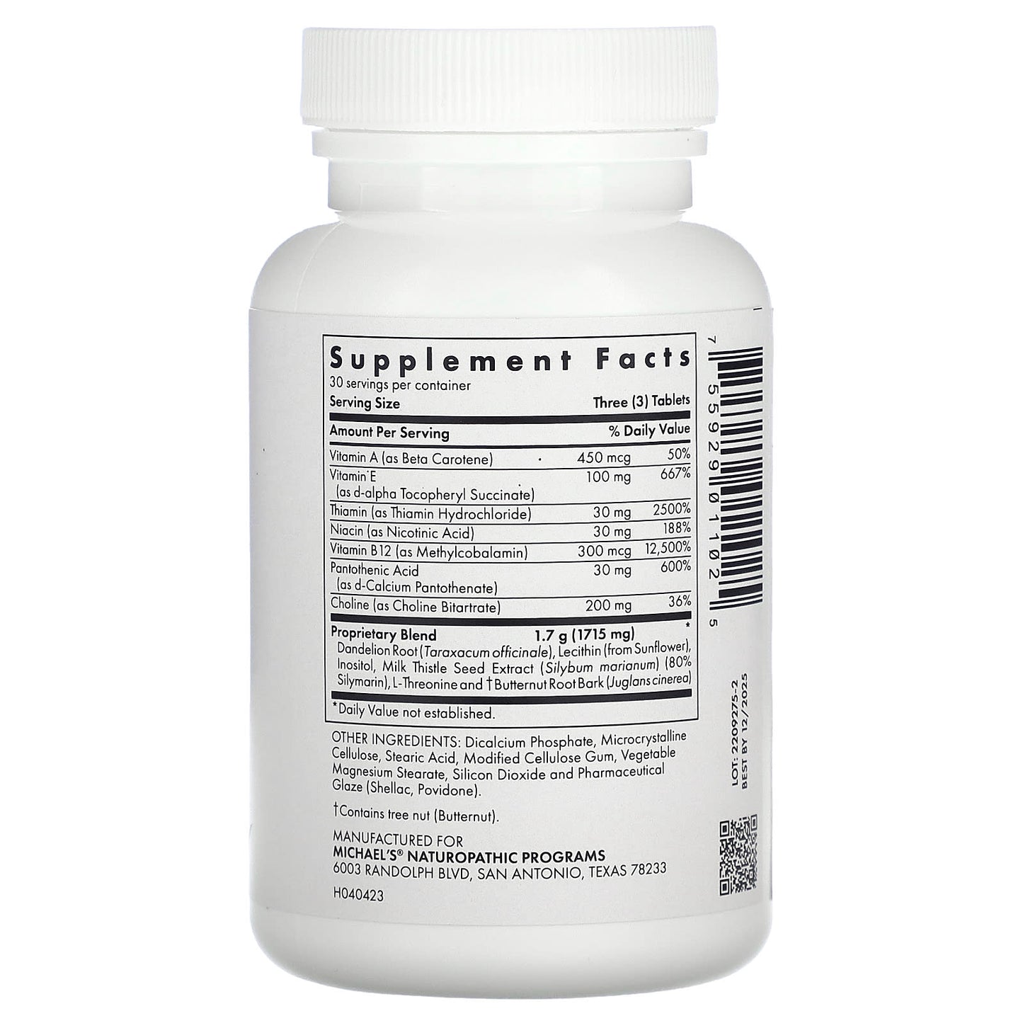 Michael's Health, Liver Wellness, 90 Vegetarian Tablets - Image 2