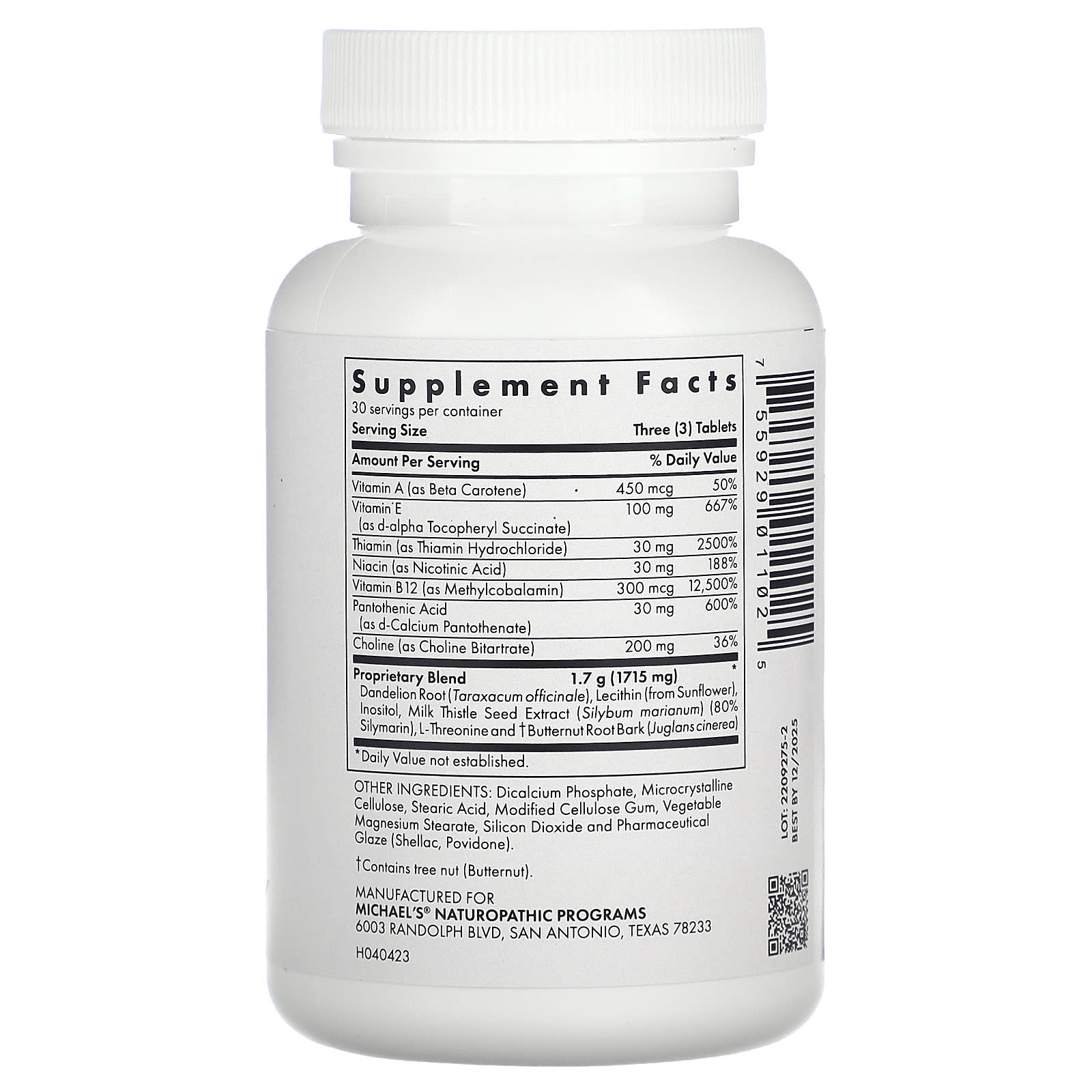Michael's Health, Liver Wellness, 90 Vegetarian Tablets - Image 2
