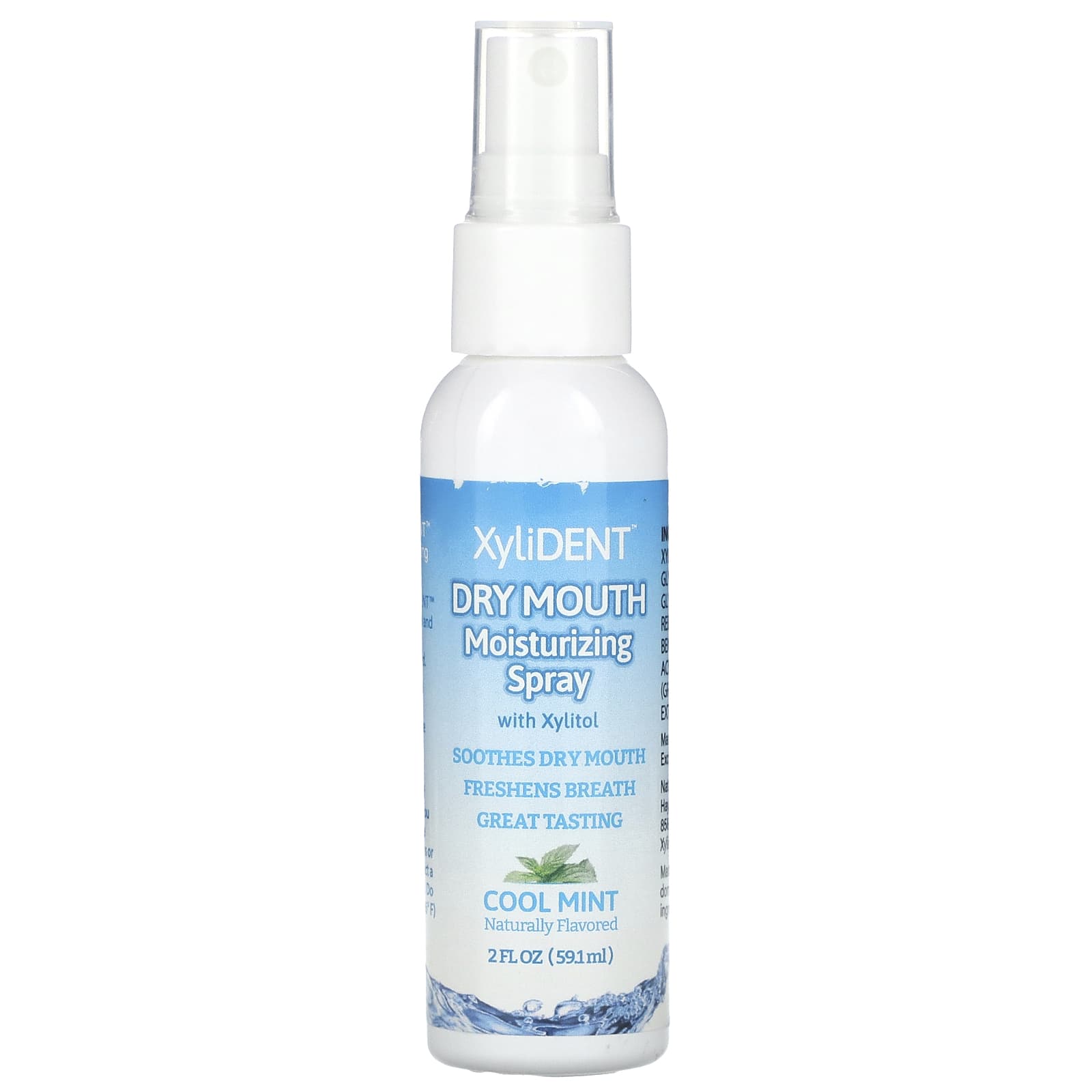 XyliDENT, Dry Mouth Moisturizing Spray with Xylitol, Cool Mint, 2 fl oz (59.1 ml) - Image 1