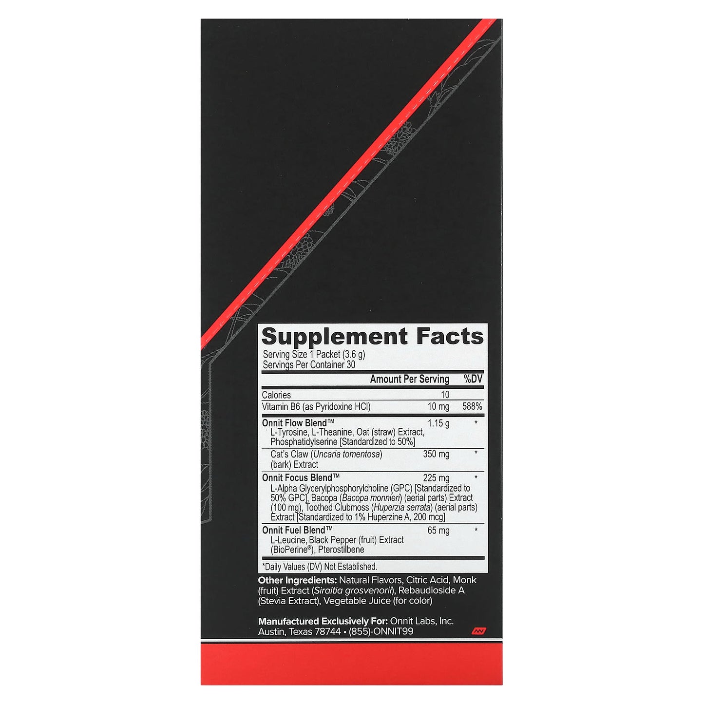 Onnit, Alpha Brain Instant, Memory & Focus, Ruby Grapefruit, 30 Packets, 0.13 oz (3.6 g) Each - Image 2