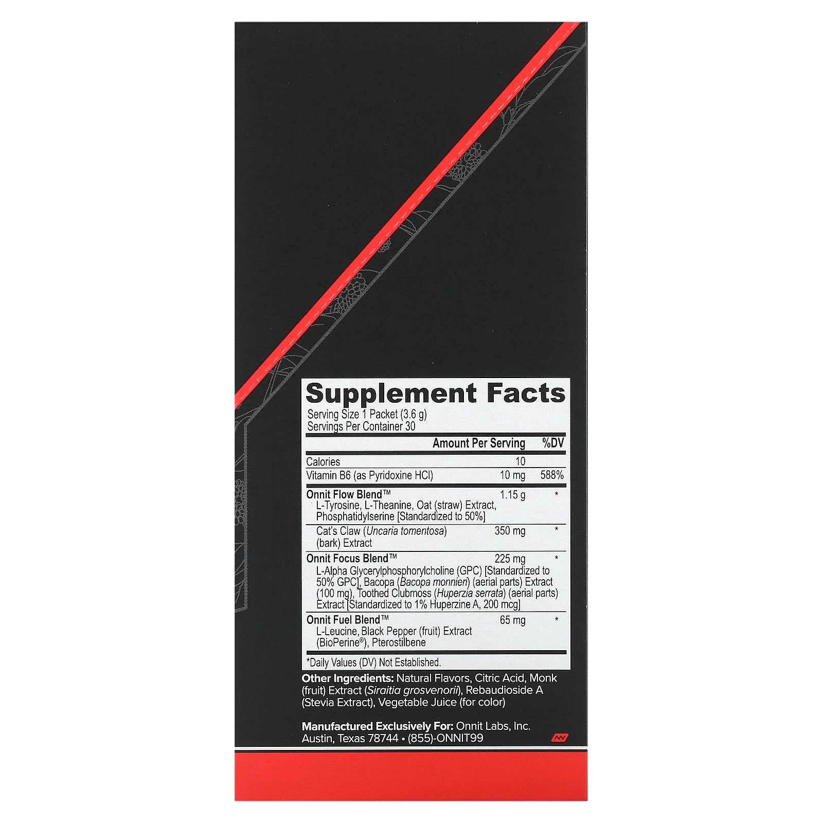 Onnit, Alpha Brain Instant, Memory & Focus, Ruby Grapefruit, 30 Packets, 0.13 oz (3.6 g) Each - Image 2