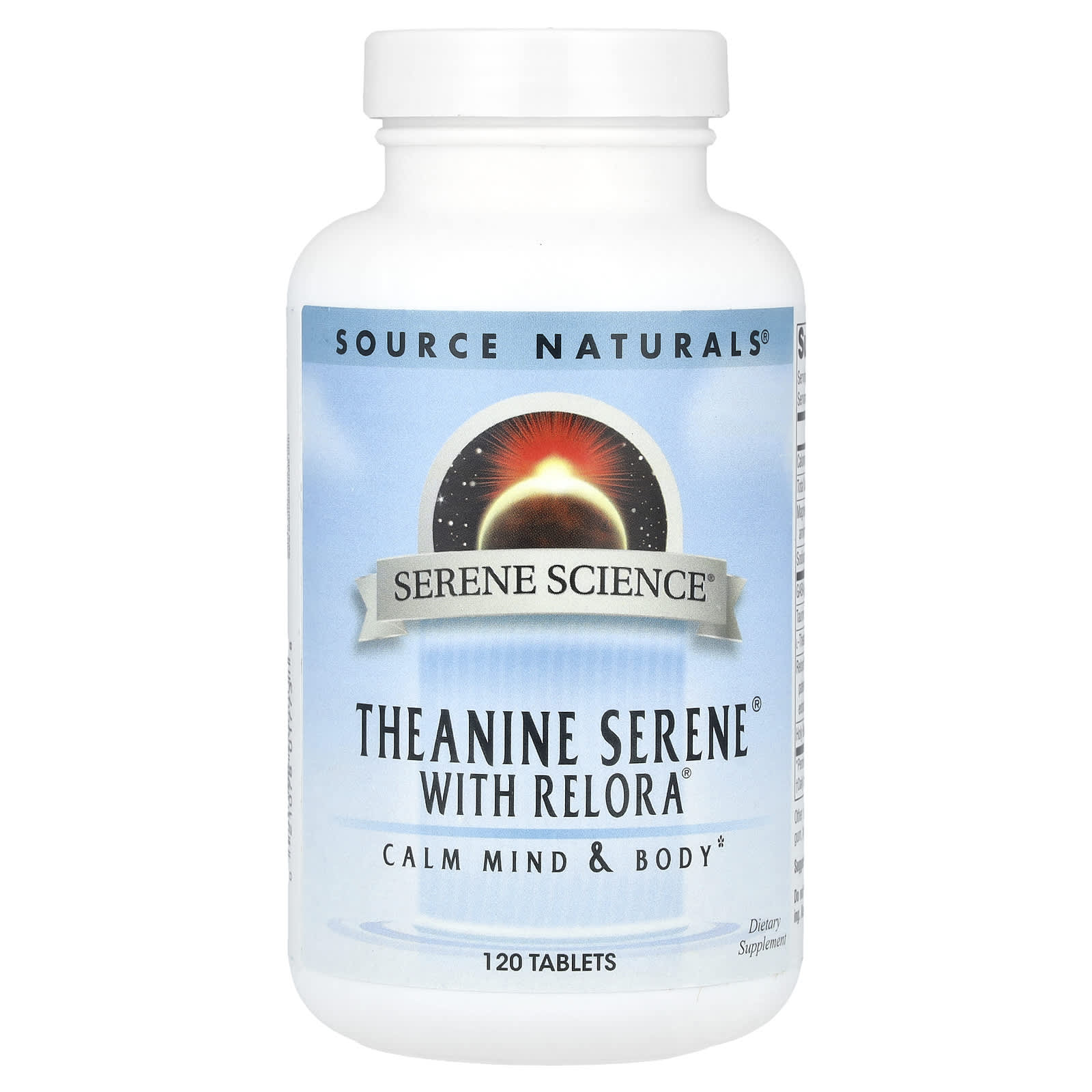 Source Naturals, Serene Science®, Theanine Serene® With Relora®, 120 Tablets - Image 1