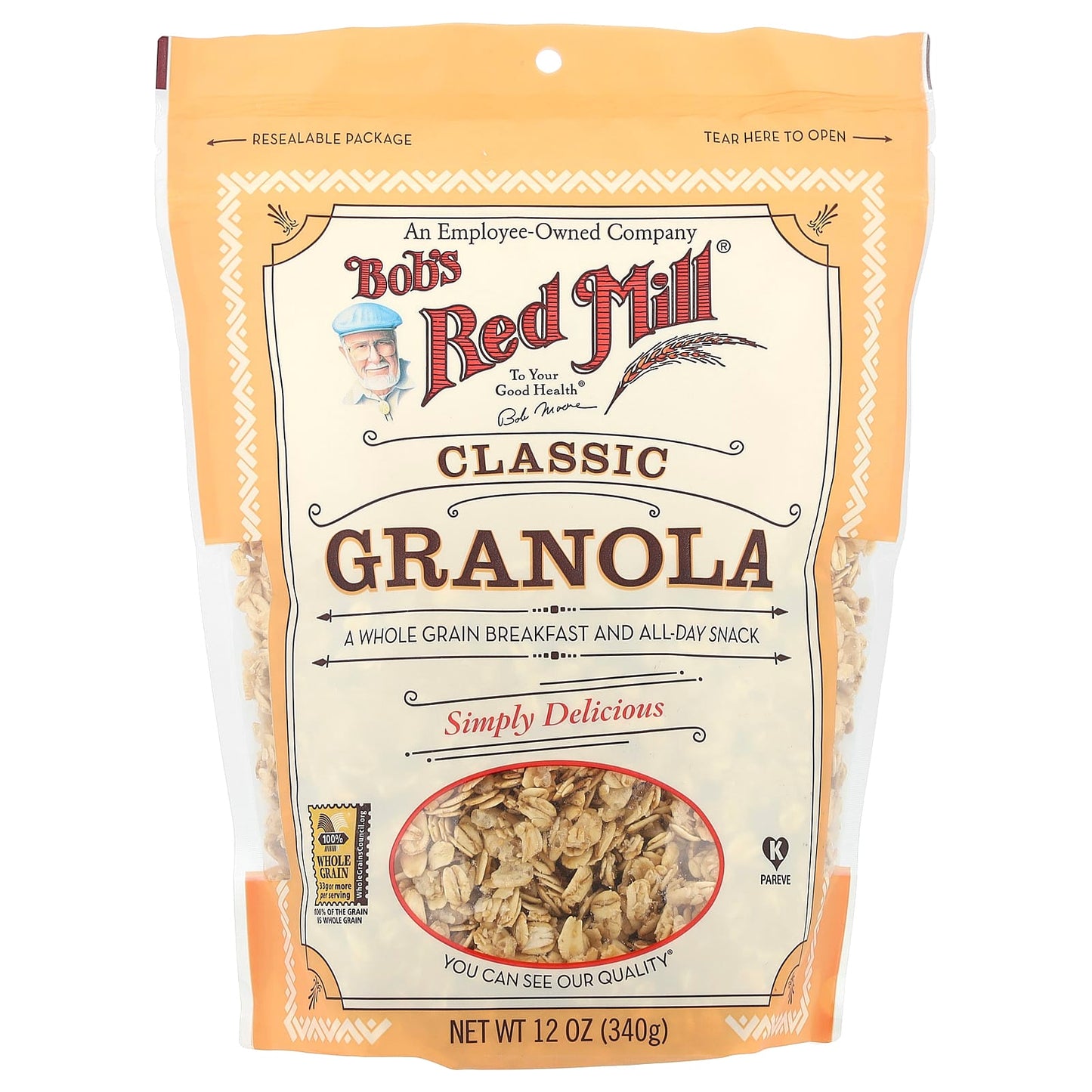 Whole Grain Bob's Red Mill Granola, 12 oz, Classic Recipe - Image 1
