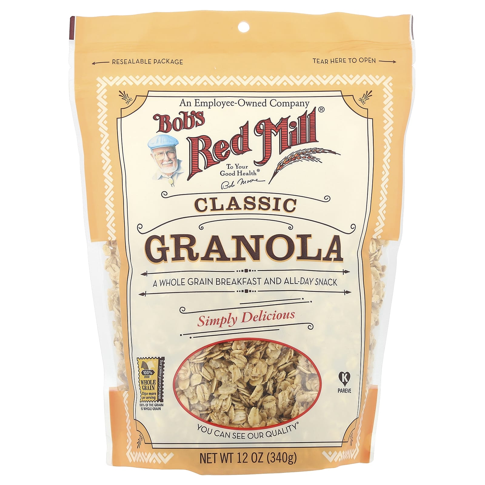 Whole Grain Bob's Red Mill Granola, 12 oz, Classic Recipe - Image 1