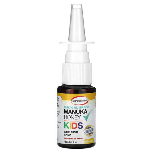 ManukaGuard, Kids, Medical Grade Manuka Honey, Sinus Nasal Spray, Alcohol Free, 0.51 fl oz (15 ml) - Image 1