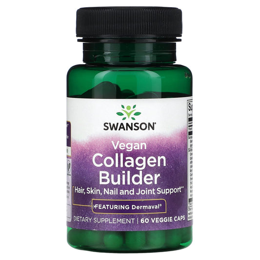 Swanson, Vegan Collagen Builder, 60 Veggie Capsules - Image 1