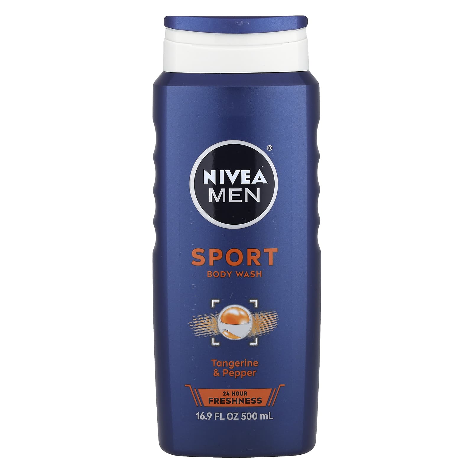 Nivea, Men, Sport Body Wash, Tangerine & Pepper, 16.9 fl oz (500 ml) - Image 1