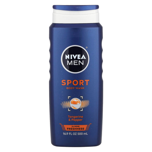 Nivea, Men, Sport Body Wash, Tangerine & Pepper, 16.9 fl oz (500 ml) - Image 1