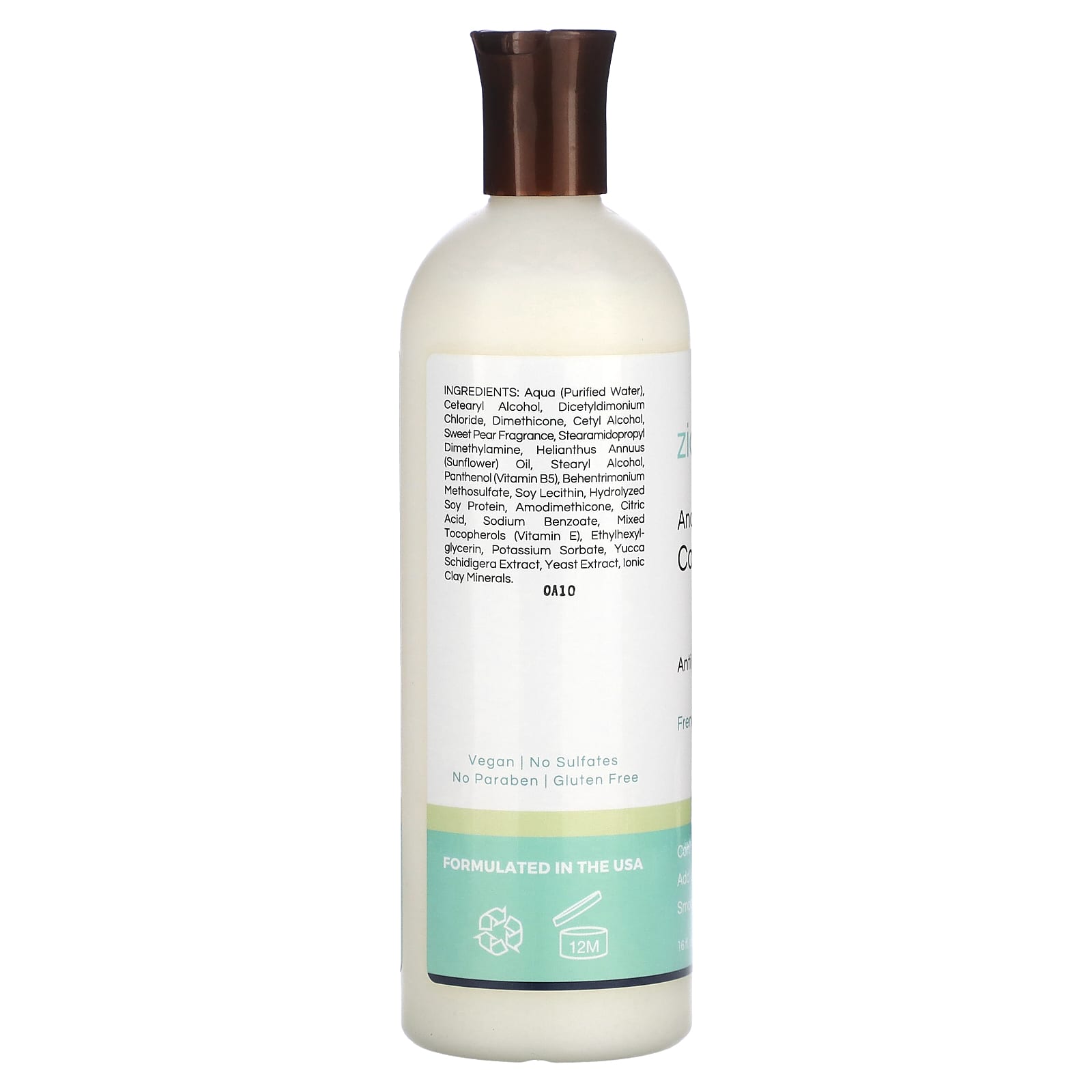 Zion Health, Ancient Minerals Conditioner, Anti Frizz Formula, French Pear, 16 oz (473 ml) - Image 2