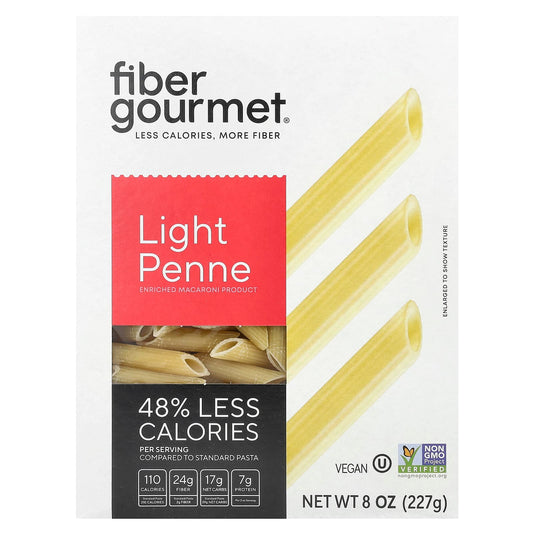 Low-Calorie, High-Fiber Penne Pasta by Fiber Gourmet (8 oz, 227g) - Image 1