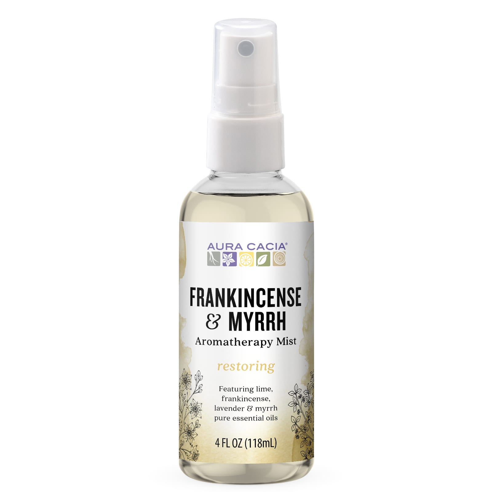 Aura Cacia Frankincense & Myrrh Aromatherapy Mist - 4 fl oz (118 ml) - Image 1