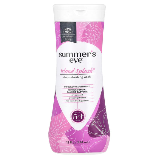 Summer's Eve, 5 in 1™ Daily Refreshing Wash, Island Splash®, 15 fl oz (444 ml) - Image 1