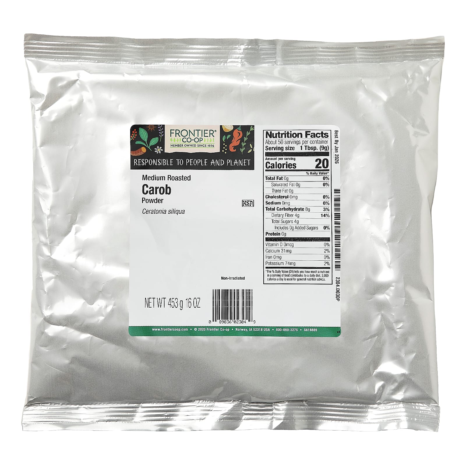 Natural Carob Powder for Baking and Cooking - Frontier Co-op - Image 2
