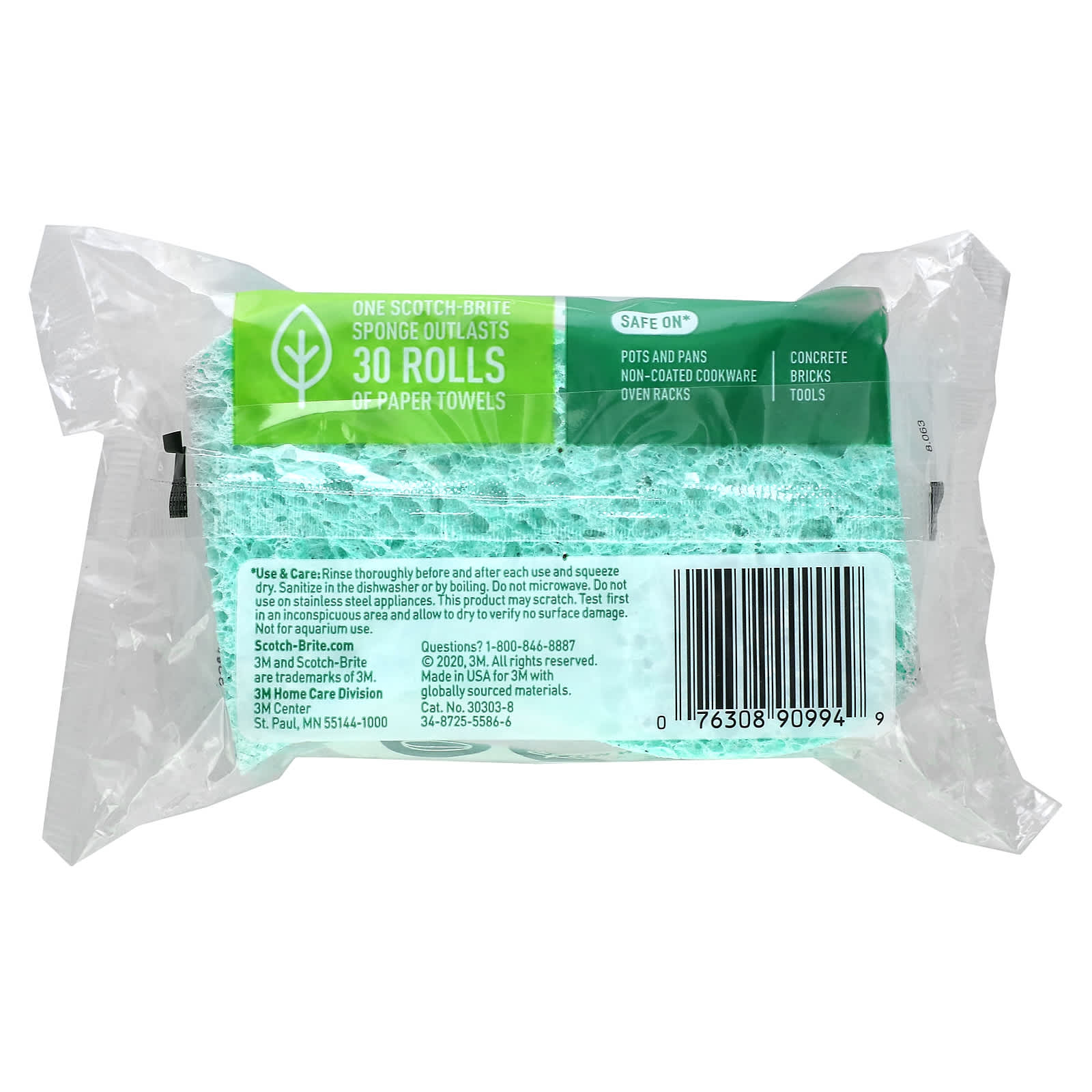 Scotch-Brite, Scrub Dots Heavy Duty Scrub Sponges, 3 Scrub Sponges - Image 2