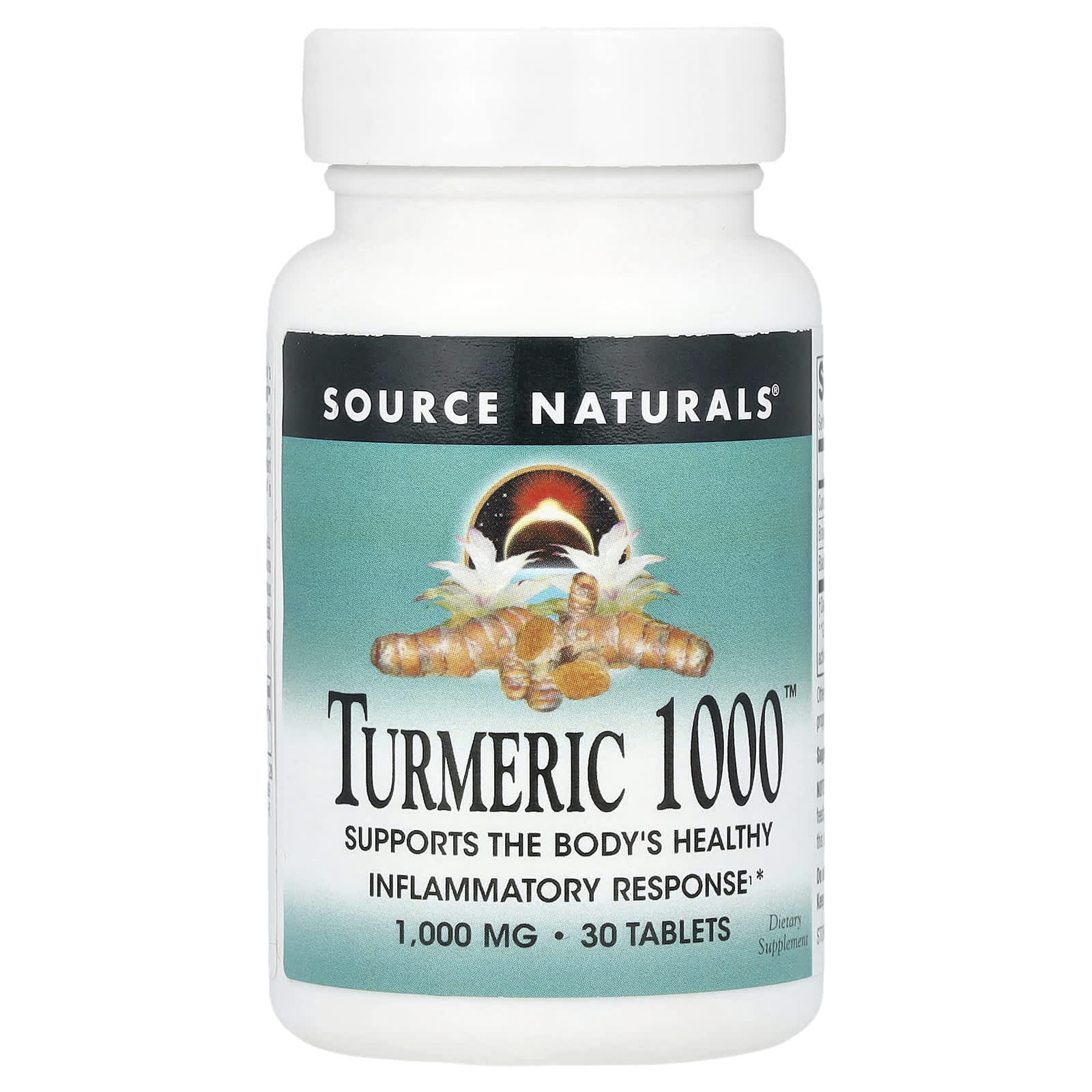 Source Naturals, Turmeric 1000™, 1,000 mg, 30 Tablets - Image 1