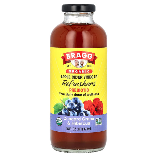 Bragg Organic Apple Cider Vinegar Refresher - Concord Grape & Hibiscus - Image 1
