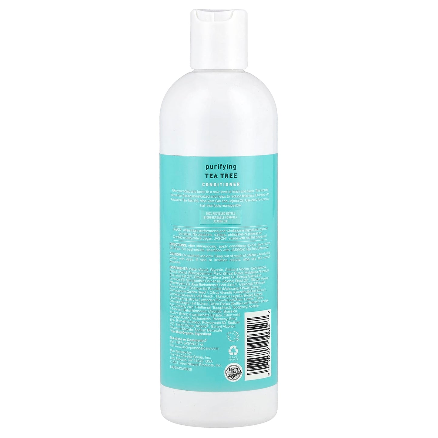 Tea Tree Purifying Conditioner by Jason Natural - 12 fl oz - Image 2