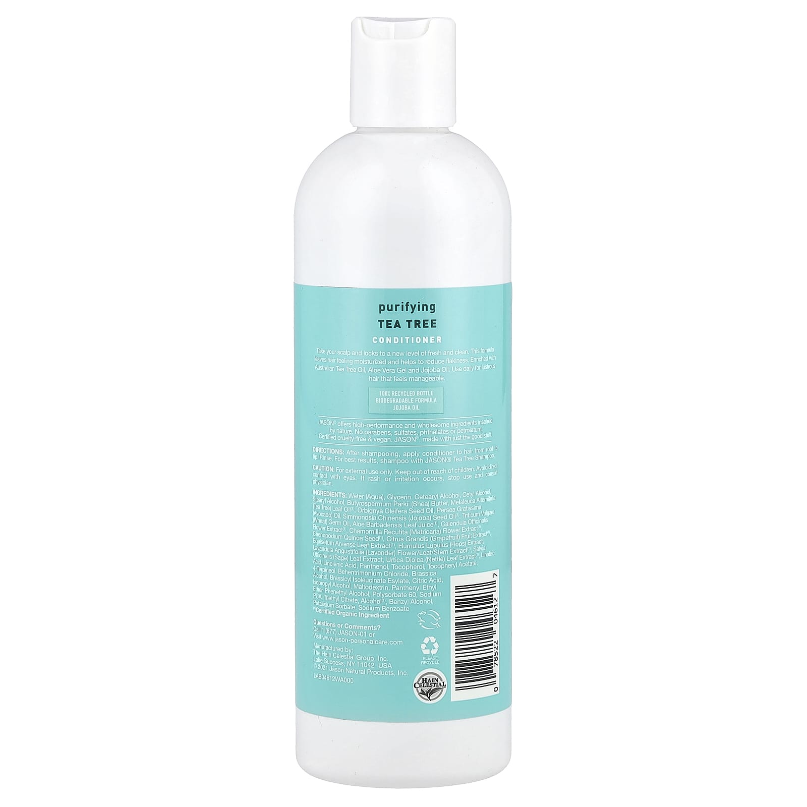 Tea Tree Purifying Conditioner by Jason Natural - 12 fl oz - Image 2