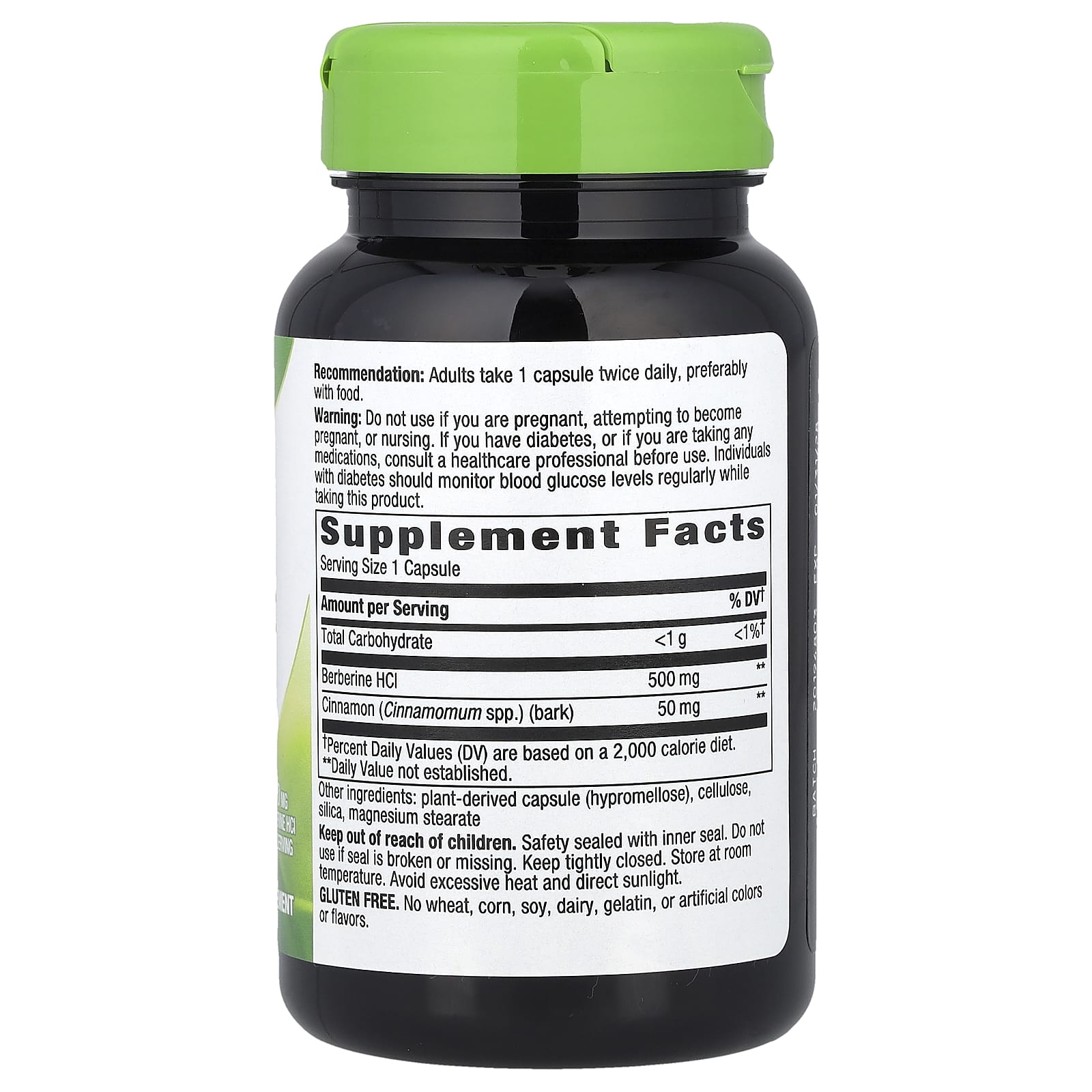 Nature's Way, Berberine With Cinnamon, 60 Capsules - Image 2