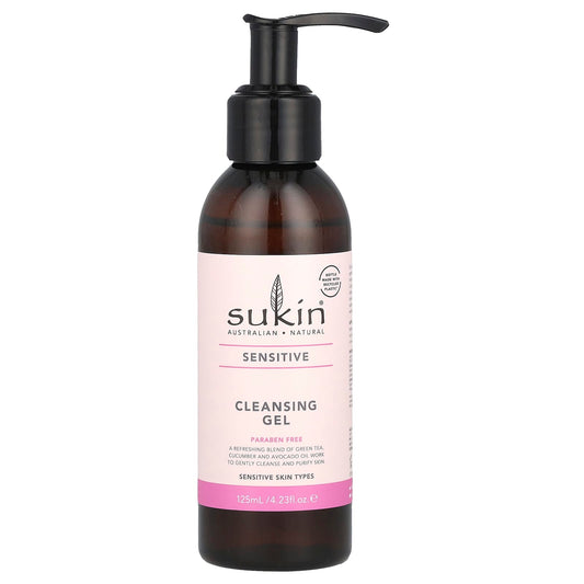 Sukin, Cleansing Gel, Sensitive, 4.23 fl oz (125 ml) - Image 1
