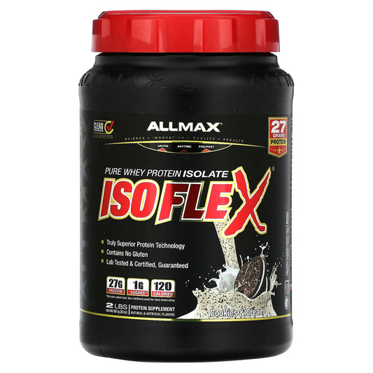 Cookies & Cream Whey Protein Isolate Powder - 2 lbs - Image 1