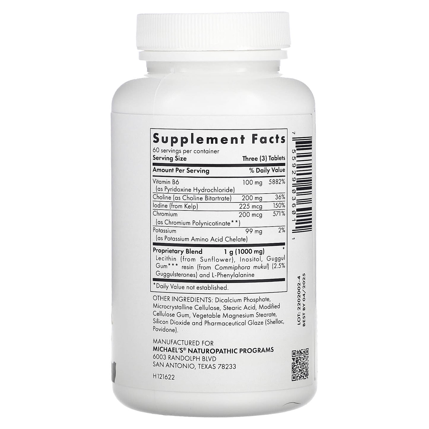 Michael's Health, Fat Metabolism Factors, 180 Vegetarian Tablets - Image 2