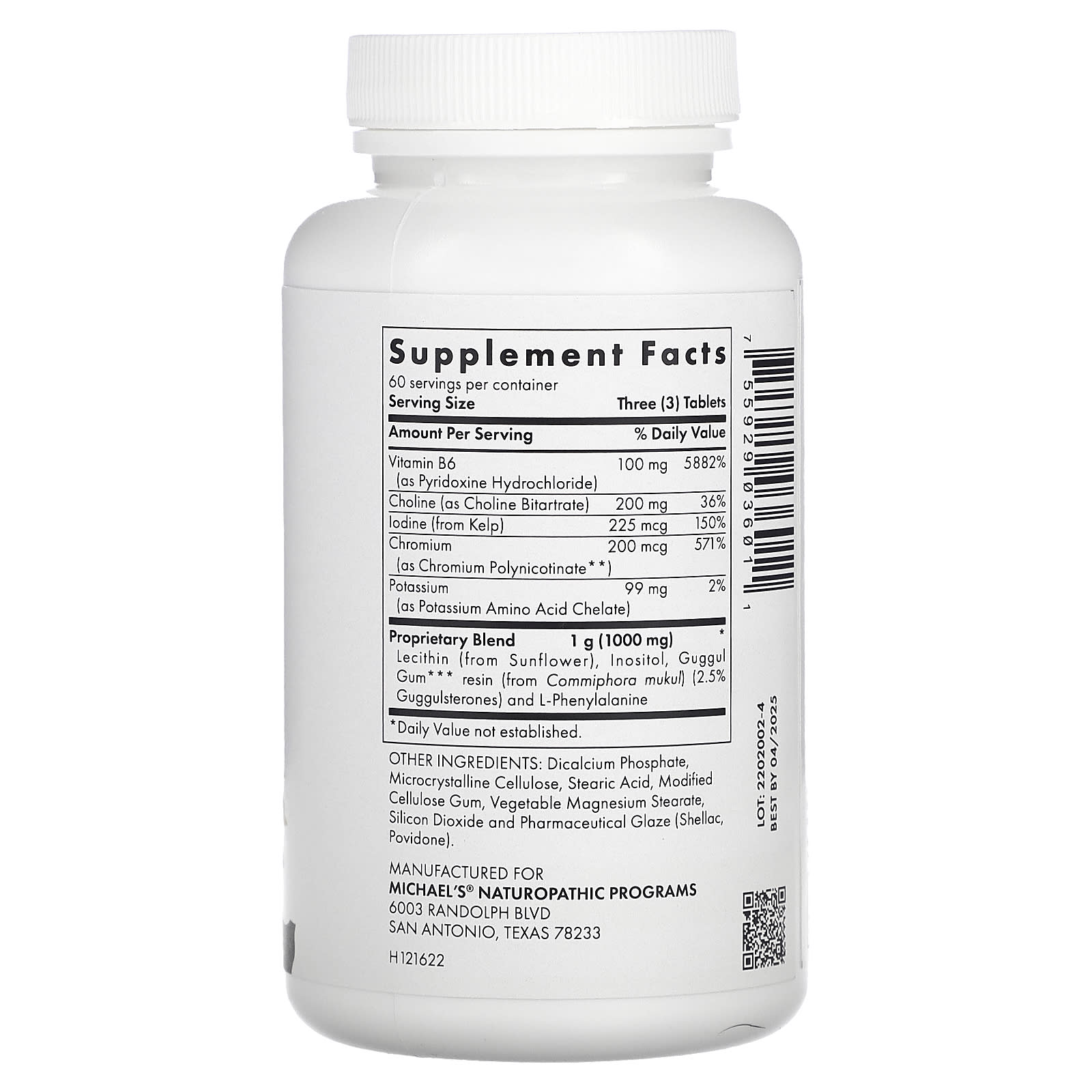 Michael's Health, Fat Metabolism Factors, 180 Vegetarian Tablets - Image 2