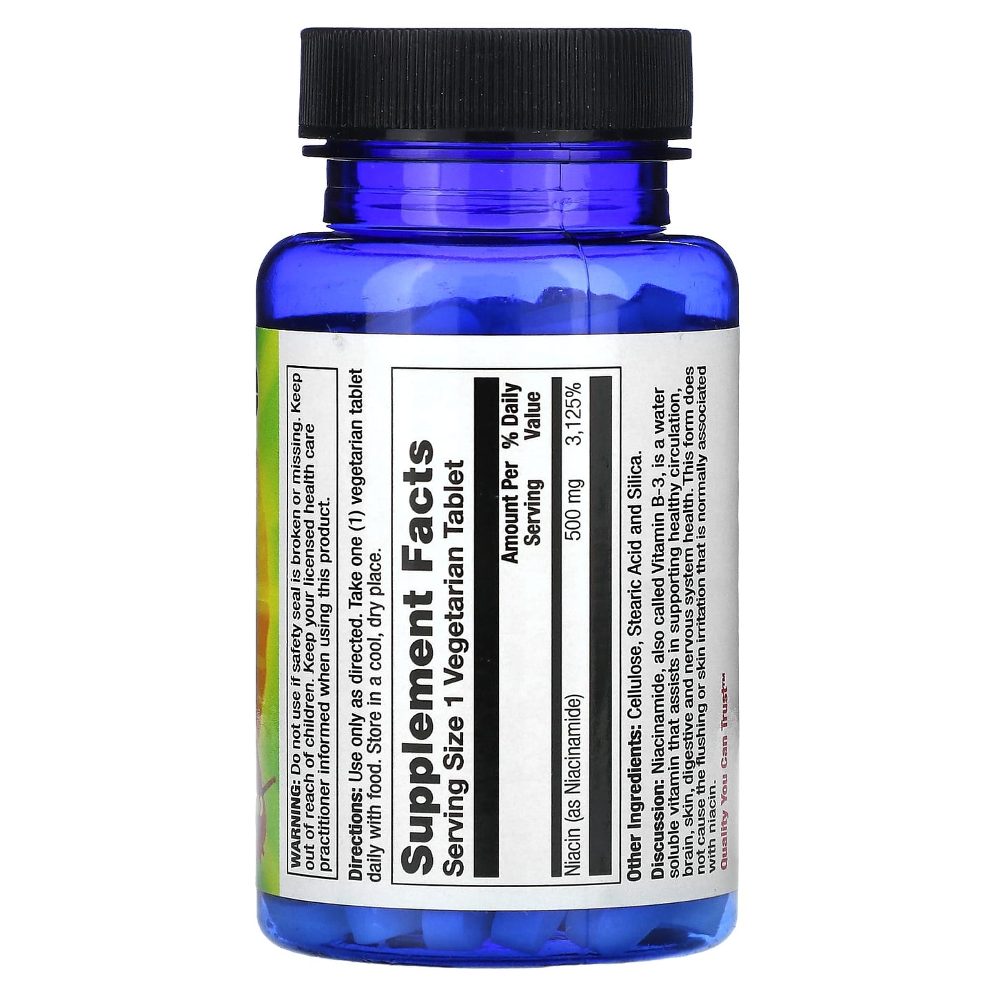 Nature's Life, Niacinamide, 500 mg, 100 Vegetarian Tablets - Image 2