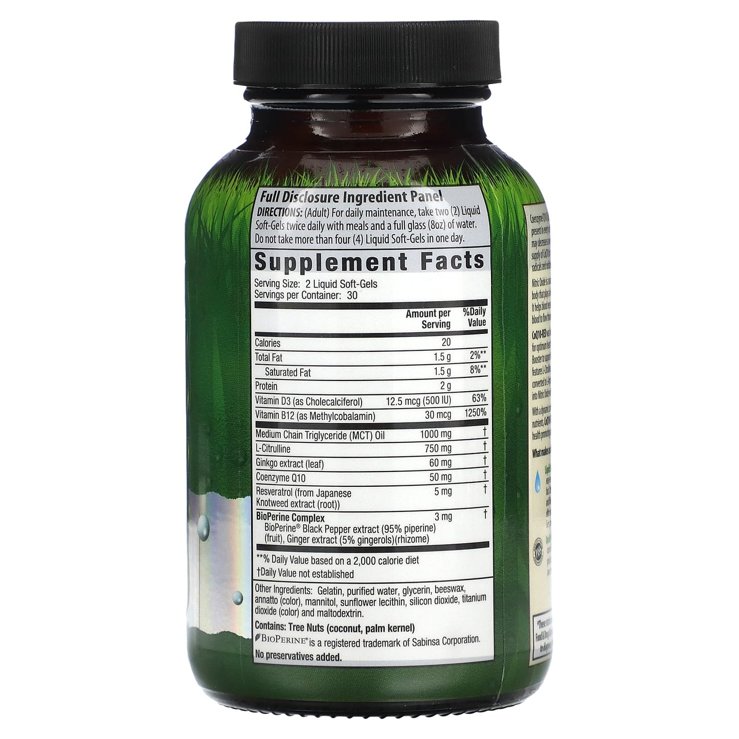 Irwin Naturals CoQ10-Red Liquid Soft-Gels for Heart Health - 60 Count - Image 2