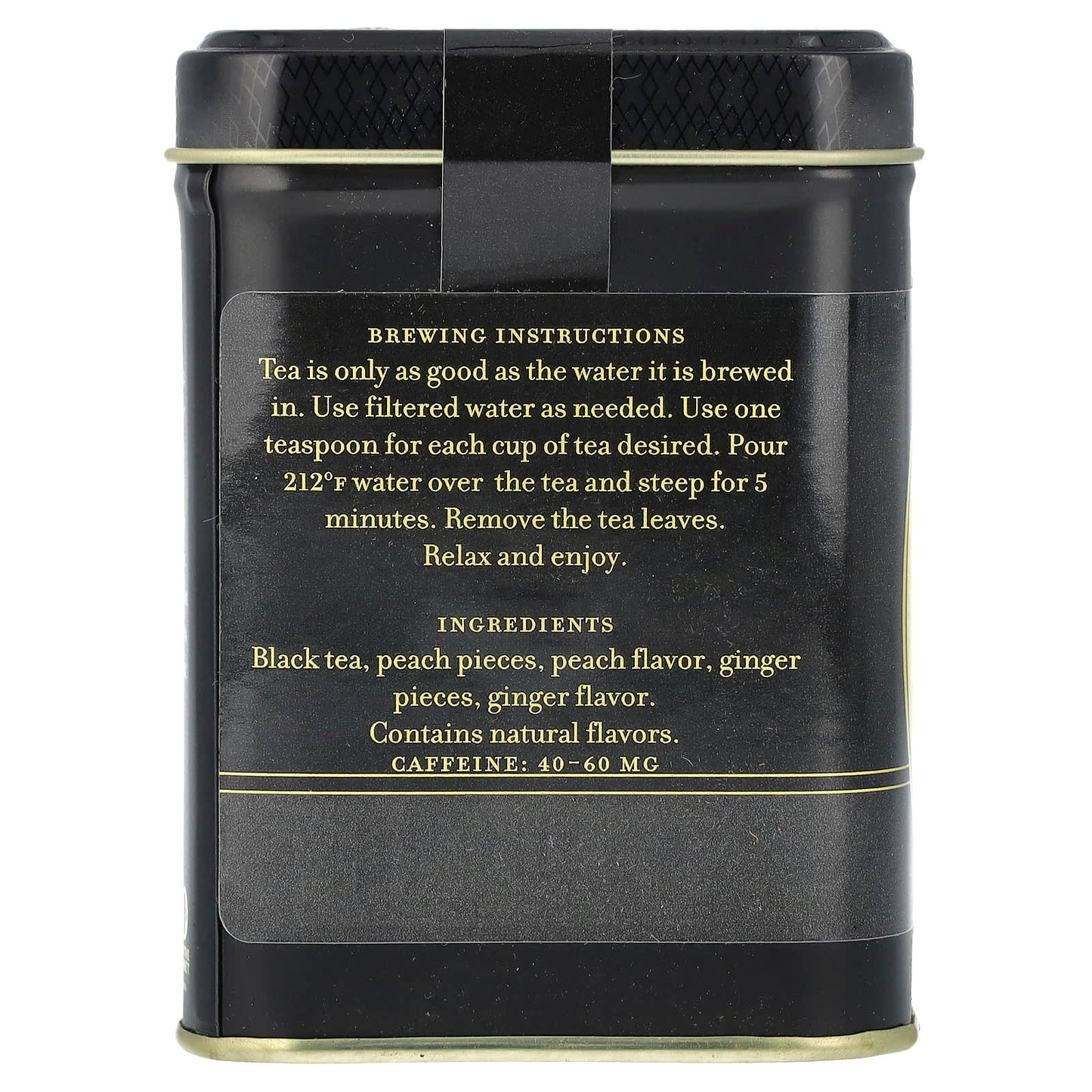 Peaches & Ginger Flavored Black Tea by Harney & Sons - Image 2