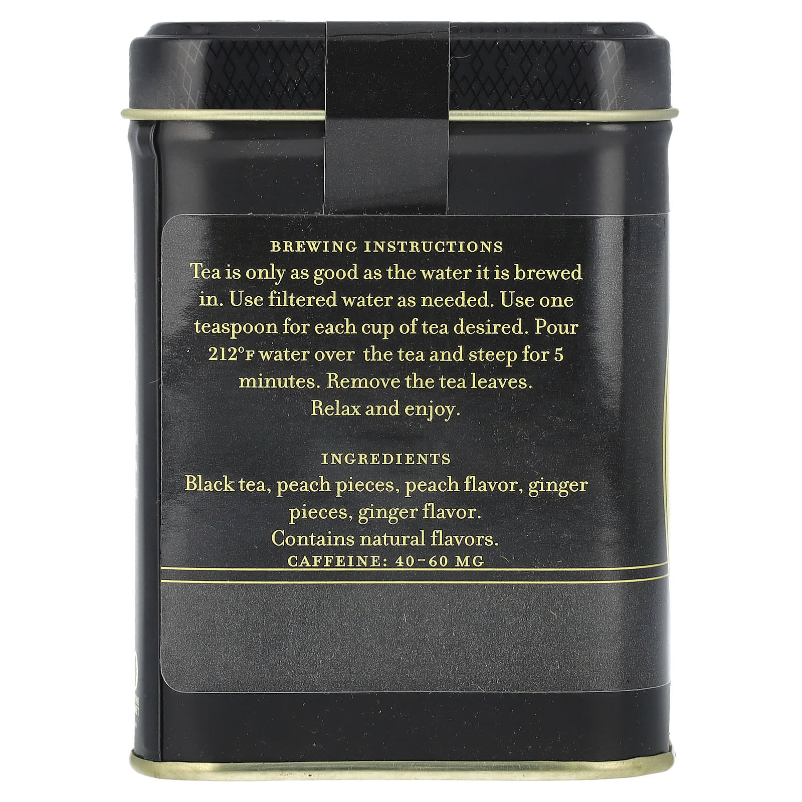 Peaches & Ginger Flavored Black Tea by Harney & Sons - Image 2