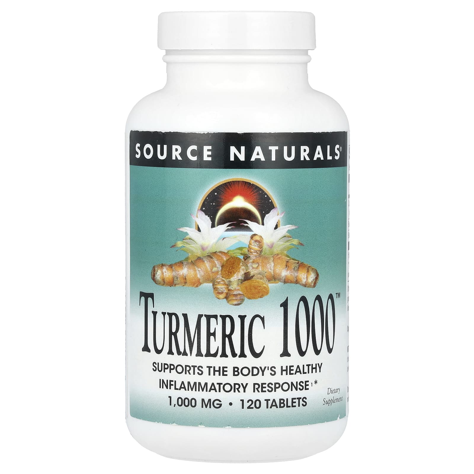 Source Naturals, Turmeric 1000™, 1,000 mg , 120 Tablets - Image 1