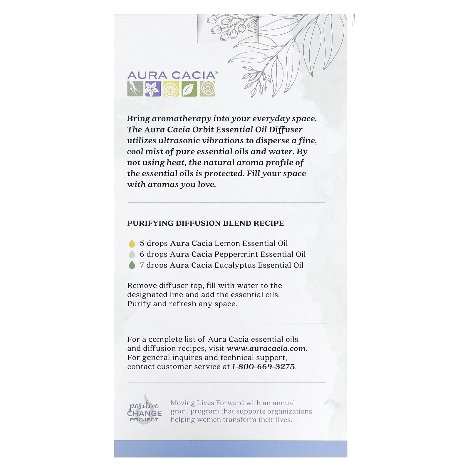 Aura Cacia Orbit Ultrasonic Essential Oil Diffuser for Indoor Use - Image 2