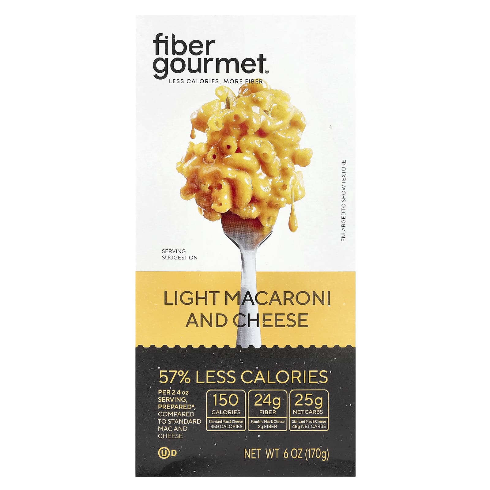 Low-Calorie Macaroni and Cheese by Fiber Gourmet, 6 oz - Image 1