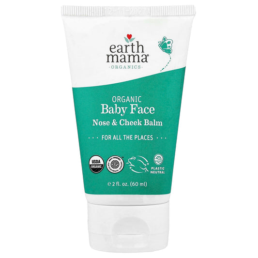 Organic Baby Face Balm for Sensitive Skin, 2 fl oz (60 ml) - Image 1