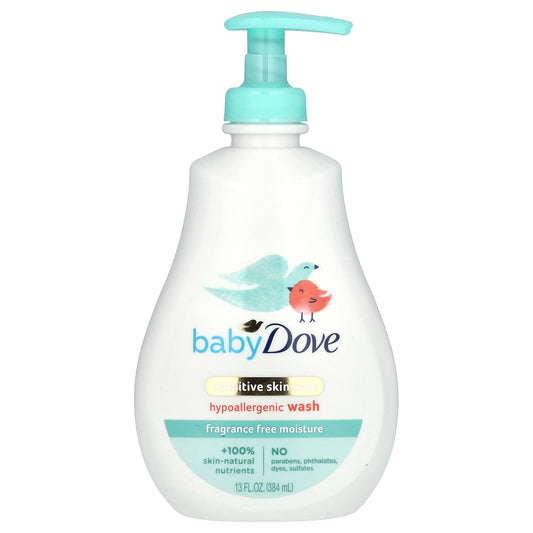 Dove Fragrance Free Baby Wash for Sensitive Skin 13 fl oz - Image 1
