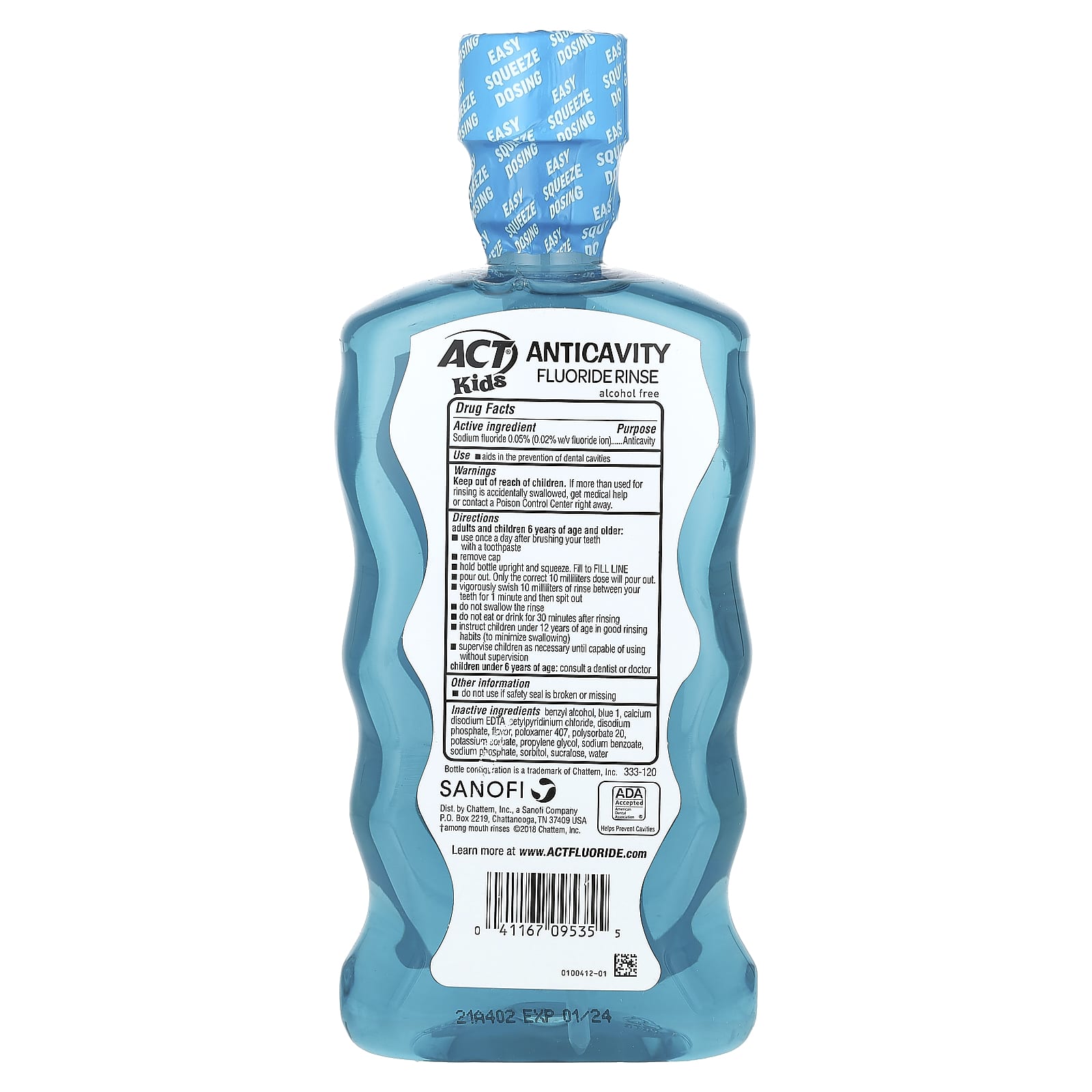 Act Kids Anticavity Rinse - Pineapple Punch, 16.9 fl oz - Image 2