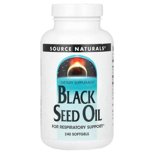 Source Naturals, Black Seed Oil, 240 Softgels - Image 1