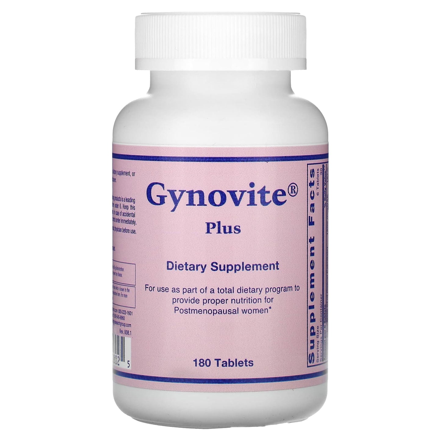 Optimox, Gynovite Plus, 180 Tablets - Image 1